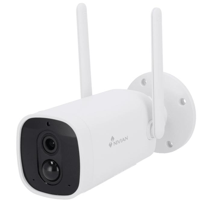 NIVIAN RETAIL NVS-IPC-06-BAT PTZ IP-kamera 2MP 1080p Wi-Fi PoE IP65 Outdoor Speed Dome, jossa Night Vision ja microSD-korttipaik