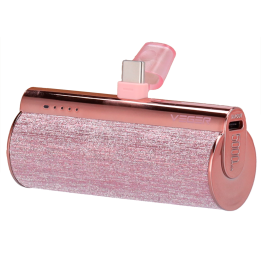 VEGER VG-W0573-R Powerbank 5000 mAh Pinkki - Kannettava