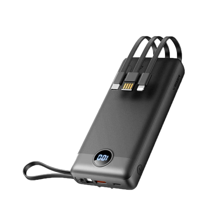 Пауэрбанк VEGER VG-W2047, 10001 mAh, черный