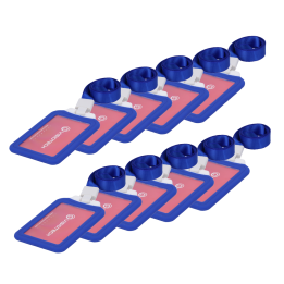 CARDCUBE 10XCARD-HOLDER-V-BLUE RFID Card (Blue)