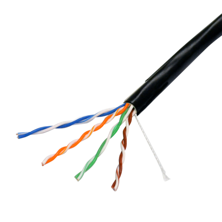 SAFIRE UTP6-100-OUTDOOR-CCA Cat6 Outdoor Bulk Cable 100m Black
