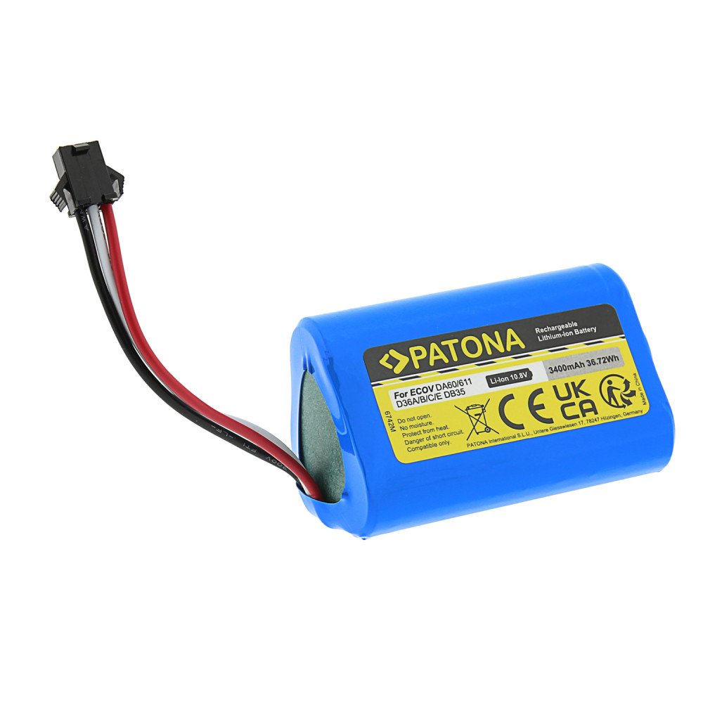 Ecovacs Deebot D36 series battery 3400mAh, Li-lon 10.8V