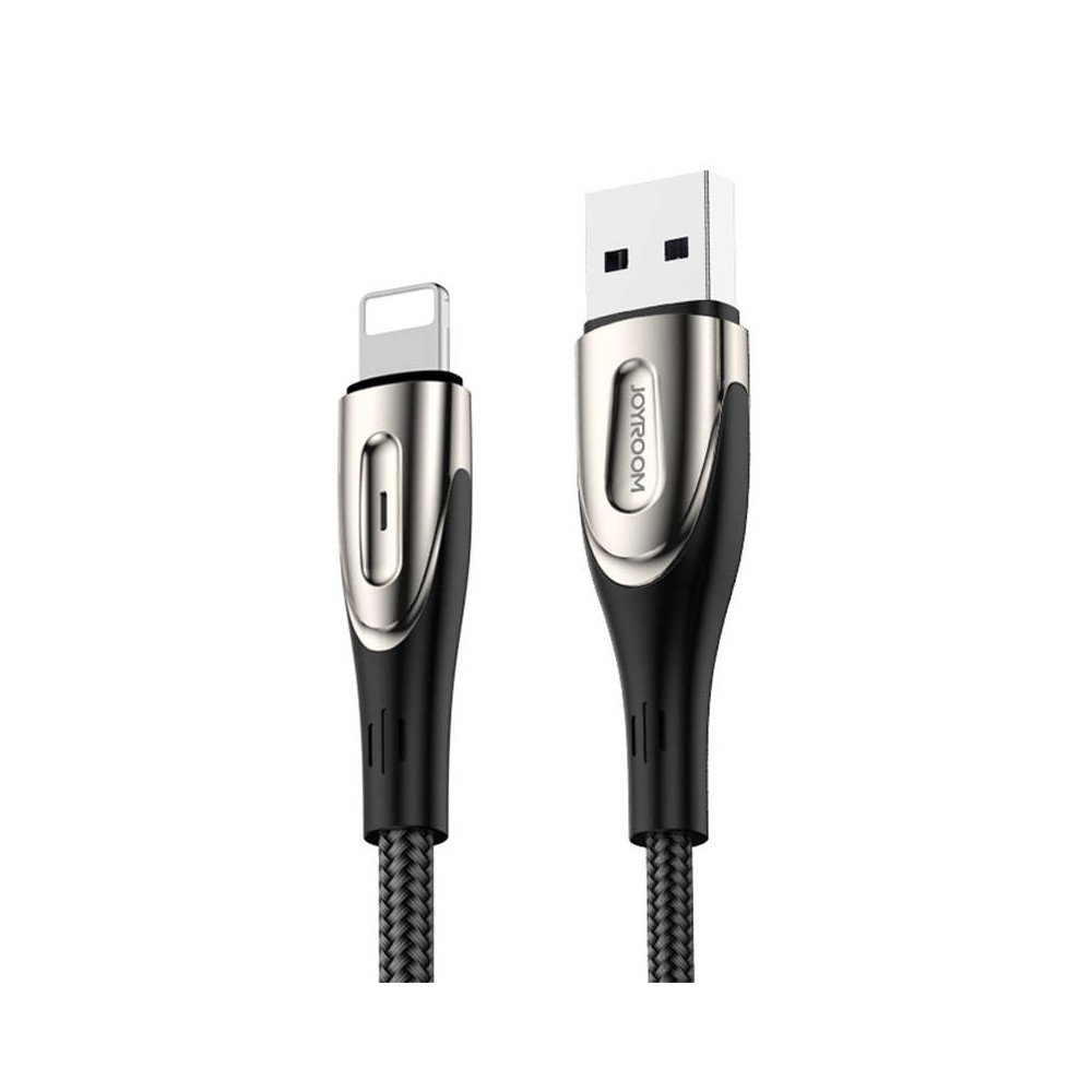 USB-kaapeli Lightning Joyroom Sharp S-M411 2.4A, 3m (musta)