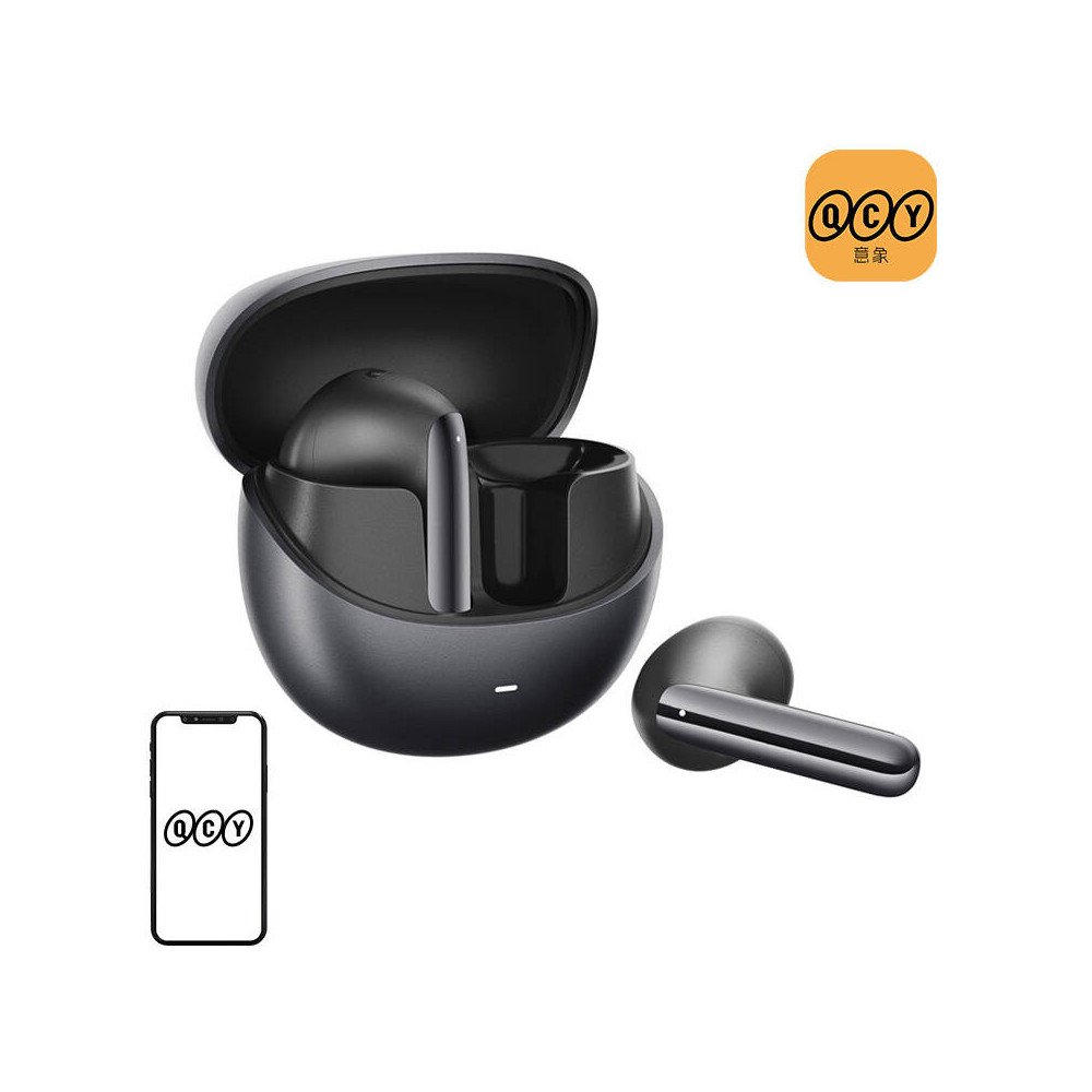 TWS QCY AilyBuds Pro HT10 austinas, ANC (melnas)