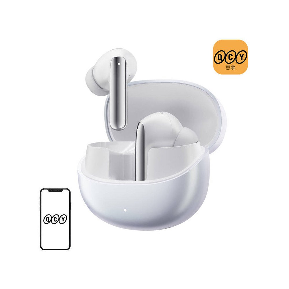 TWS QCY MeloBuds Pro HT08 korvaklapid, ANC (valged)