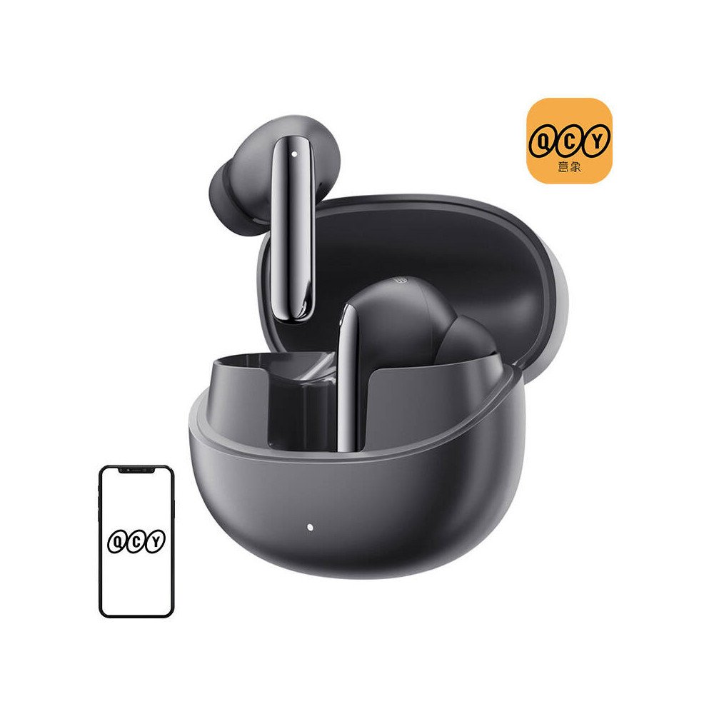 TWS QCY MeloBuds Pro HT08 austinas, ANC (melnas)