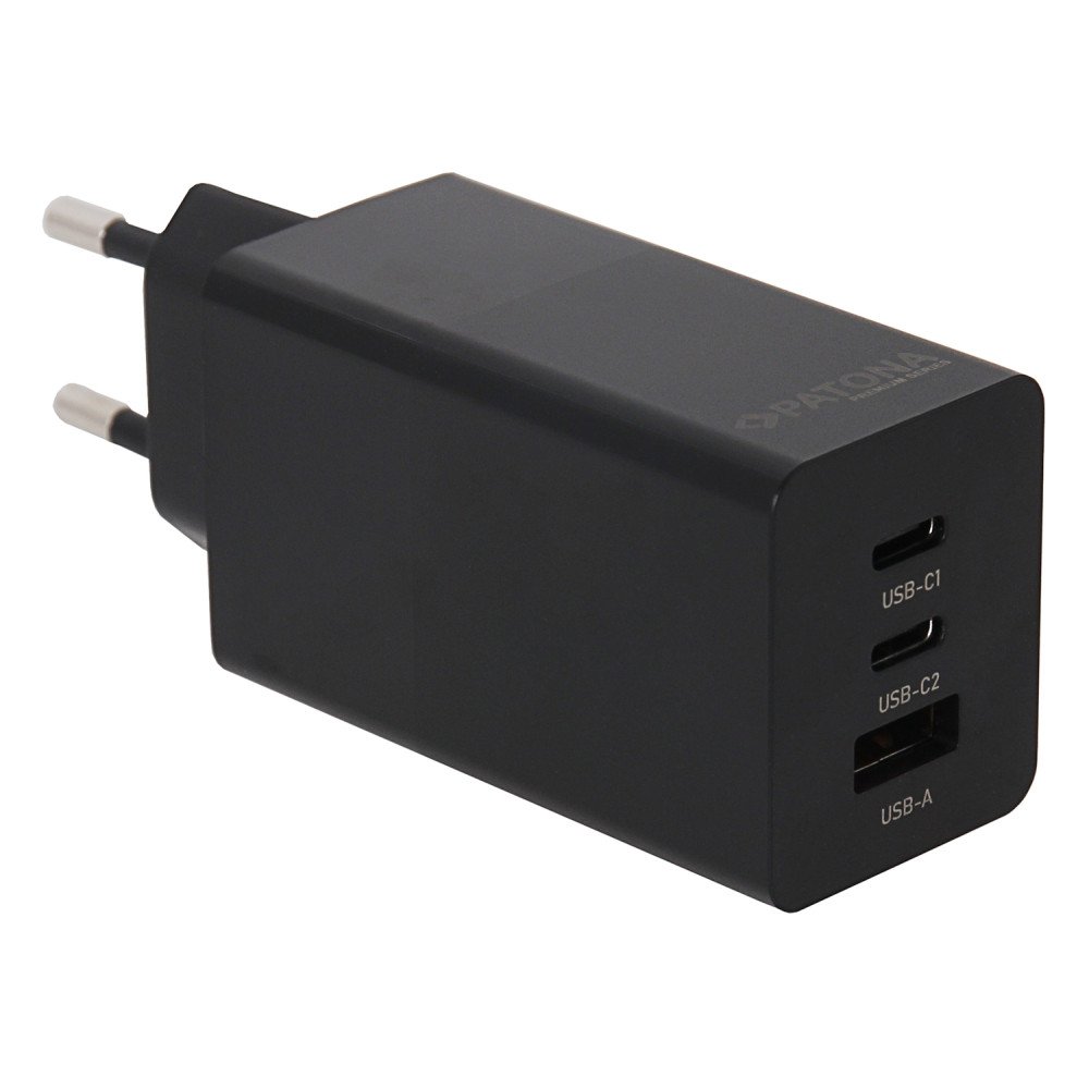 Laadija Toitevarustus 65W 2xUSB-C/USB-A -PD 3.0