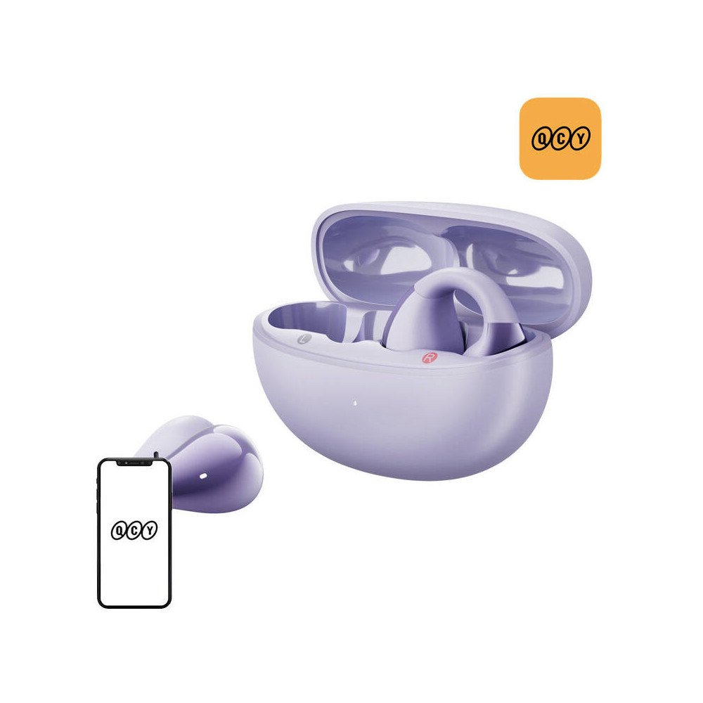 QCY Crossky Clip C30 -kuulokkeet (violetti)