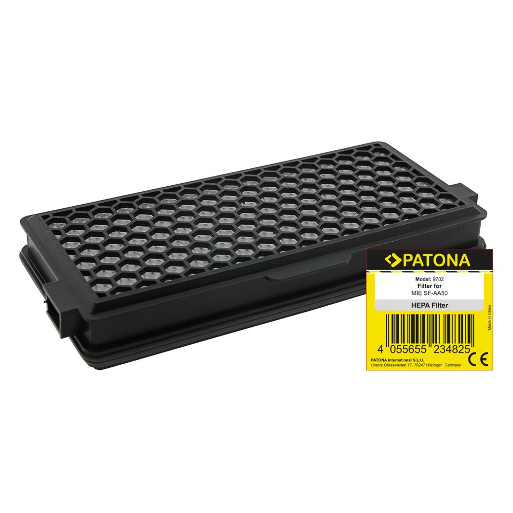 Patona HEPA-suodatin Miele SF-AA50 hiilelle S4000/S5000/S6000/S8000