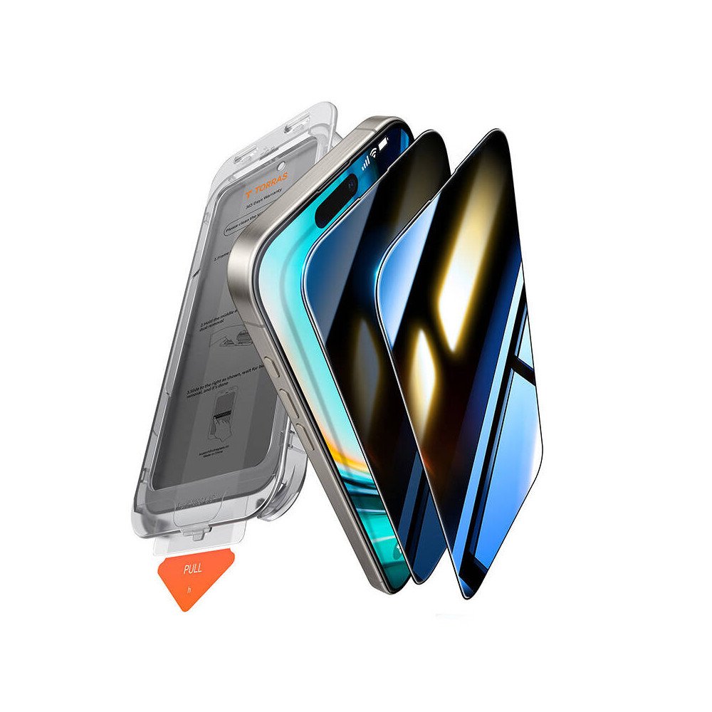 Torras paigaldage iPhone 16 Plusi jaoks Master Privacy Glass