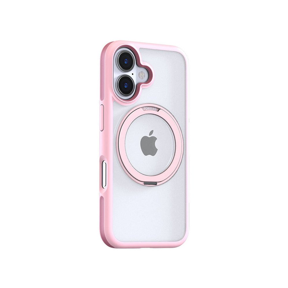 Torras Ostand R Fusion deklas, skirtas iPhone 16 (rozinis)