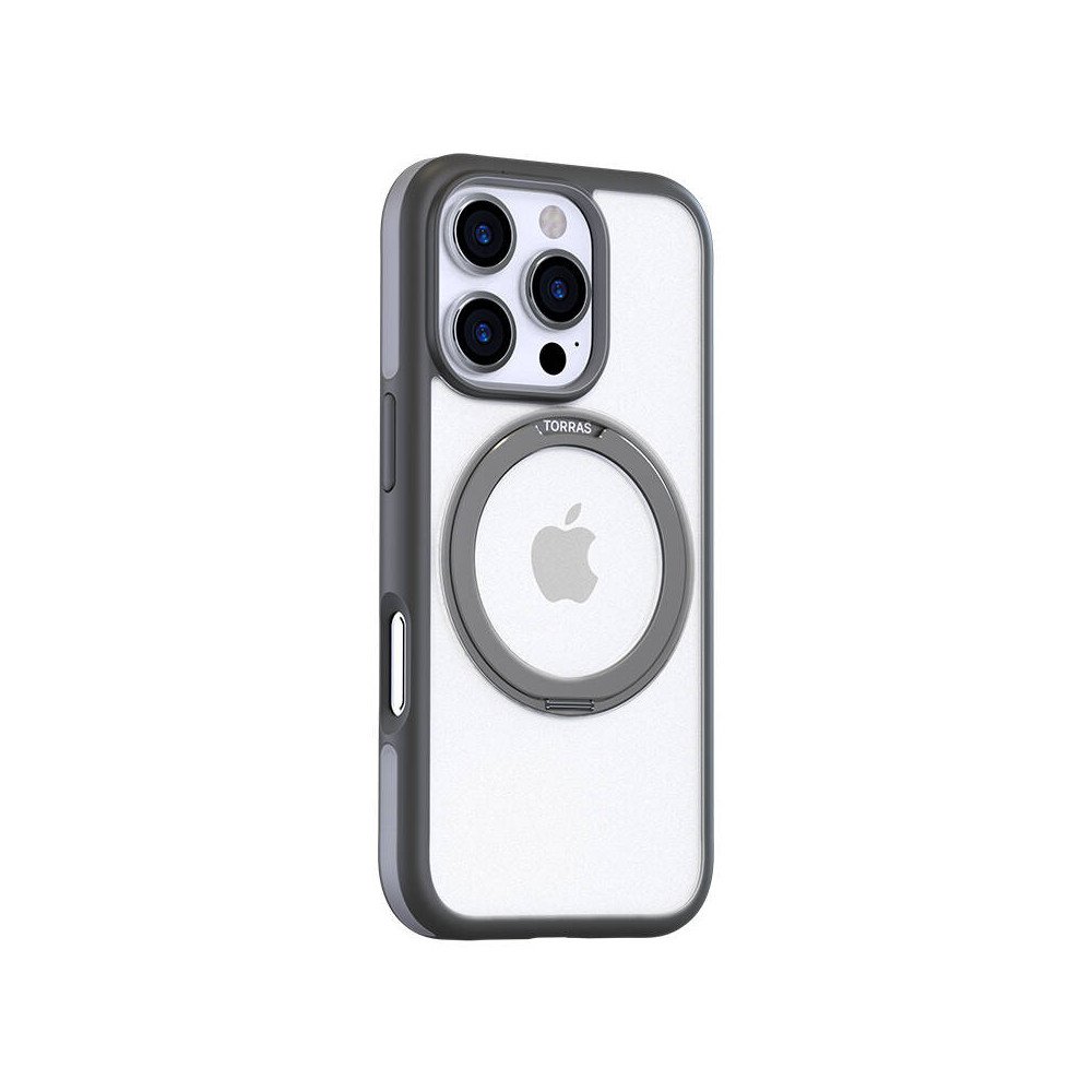 Torras Ostand R Fusion Case for iPhone 16 Pro (Gray)