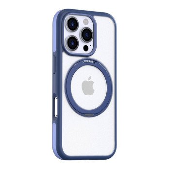 Torras Ostand R Fusion -kotelo iPhone 16 Pro Maxille (sininen)