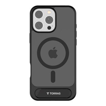 Torras Pstand serijas futralis iPhone 16 Pro Max (melns)