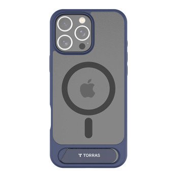 Torras Pstand serijos deklas, skirtas iPhone 16 Pro (melynas)