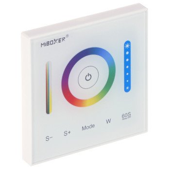 WALL-MOUNTED LED LIGHTING CONTROLLER P3 2.4 GHz, RGBCCT (RGBWW) 12 ... 24 V DC MiBOXER