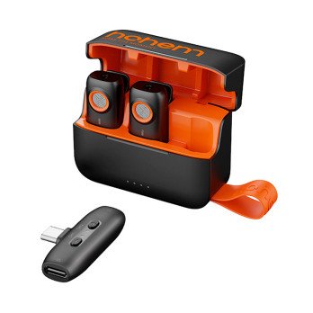 Mikrofon Hohem (2TX + 1RX + laadimisumbris) Tuup-C