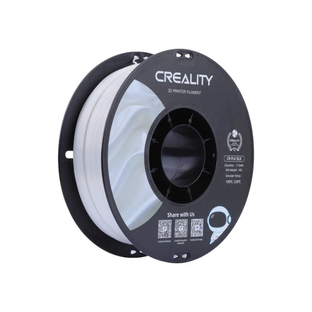 CR-Silk PLA filament Creality (valge)