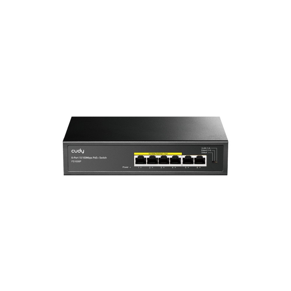 SWITCH POE FS1006P 4-PORTTIINEN CUDY