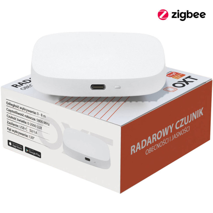 OXT heleduse olemasolu radari andur USB ZigBee TUYA