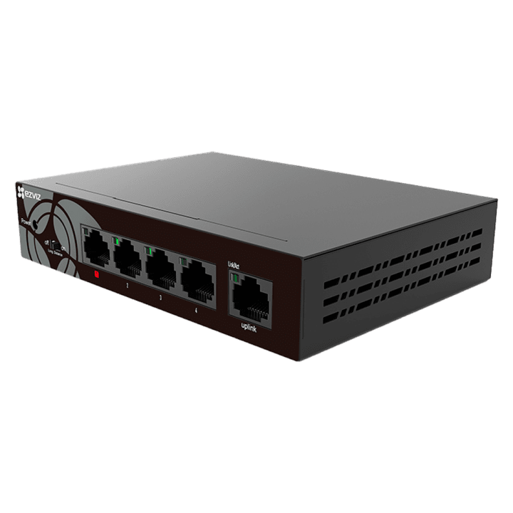 EZVIZ EZ-CS-W6-SD05GP valdomas gigabito tinklo jungiklis, 5 prievadų, 1000 Mbps Wi-Fi pralaidumas
