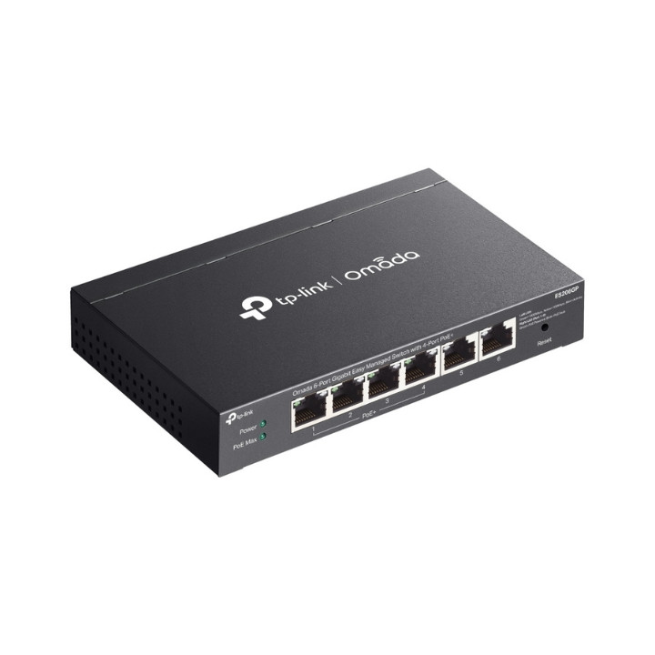 TP-Link ES206GP 6 portu Gigabit PoE+ slēdzis (4 PoE+, 30W uz portu)