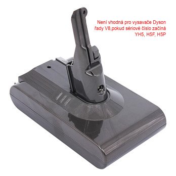 Akumuliatorius Dyson SV10/V8 4000mAh, Li-lon 21.6V PREMIUM