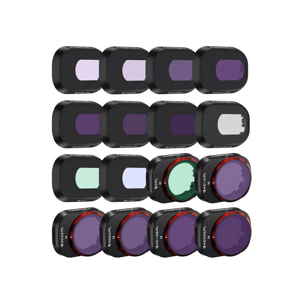 Set of 16 filters Freewell for DJI Mini 4 Pro drone