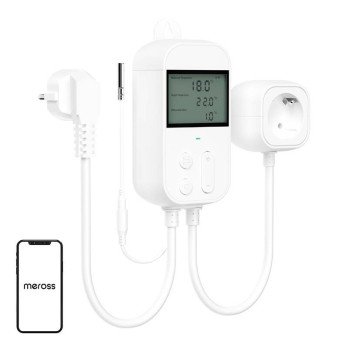 Lizdinis termostatinis temperaturos reguliatorius Meross MTS960HK (HomeKit)