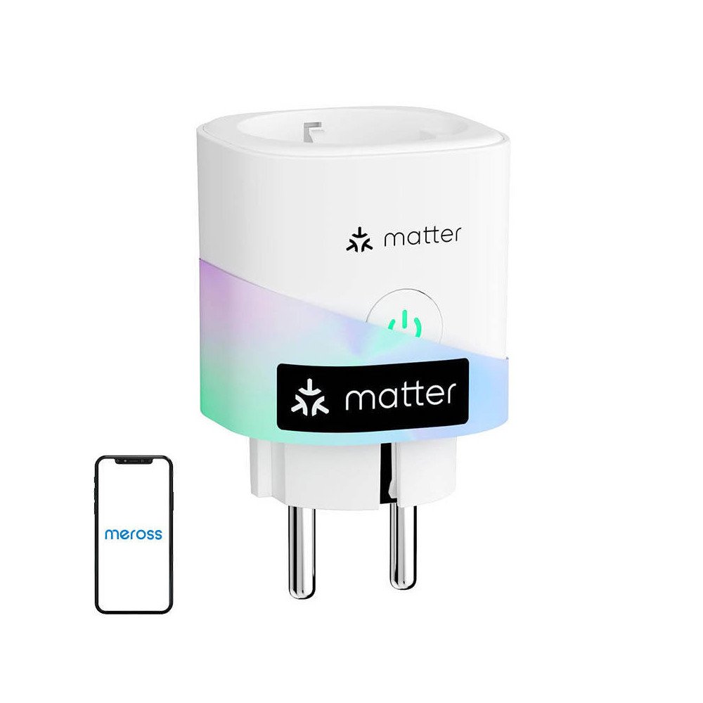 Viedais spraudnis MEROSS MSS315MA-EU ar energijas monitoru (Matter)