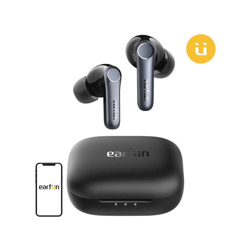 Bezvadu austinas TWS EarFun Air Pro 4, ANC (melnas)