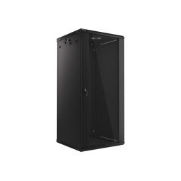 Lanberg :: Rack Cabinet 19” Sienas stiprinājums 27U/600X600 (plakans iepakojums) V2 Black LANBERG