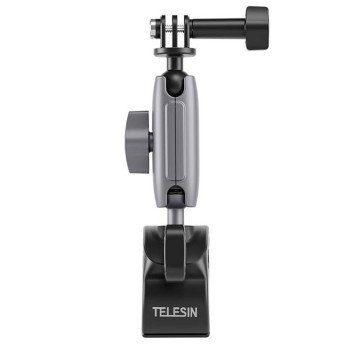 TELESIN universals stures caurules skavas stiprinajums sporta kameram (aluminijs)