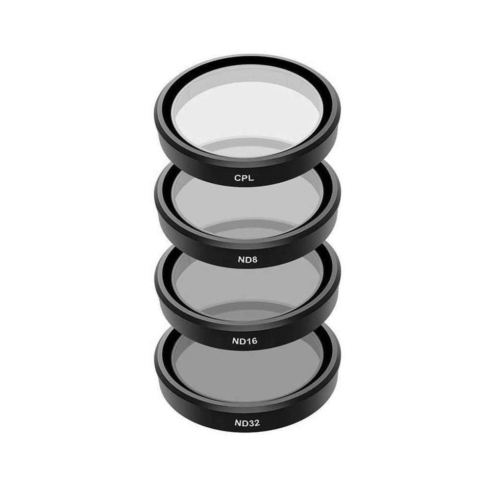4 TELESIN CPL/ND8/ND16/ND32 filtru rinkinys, skirtas DJI Osmo Action 3 / 4 / 5