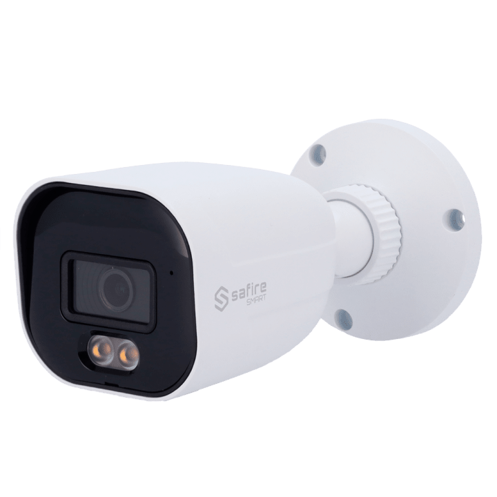 SAFIRE SMART SF-IPB080A-4E1-NIGHT 4MP Bullet IP Camera with PoE, Wi-Fi, IP67, IR 30m, White LED