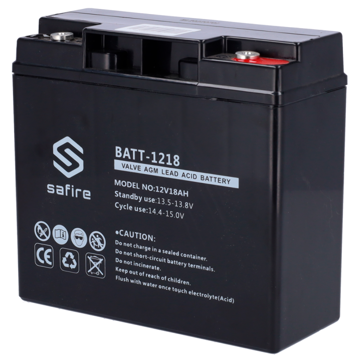 SAFIRE BATT-1218 12V Pārnēsājams Akumulators