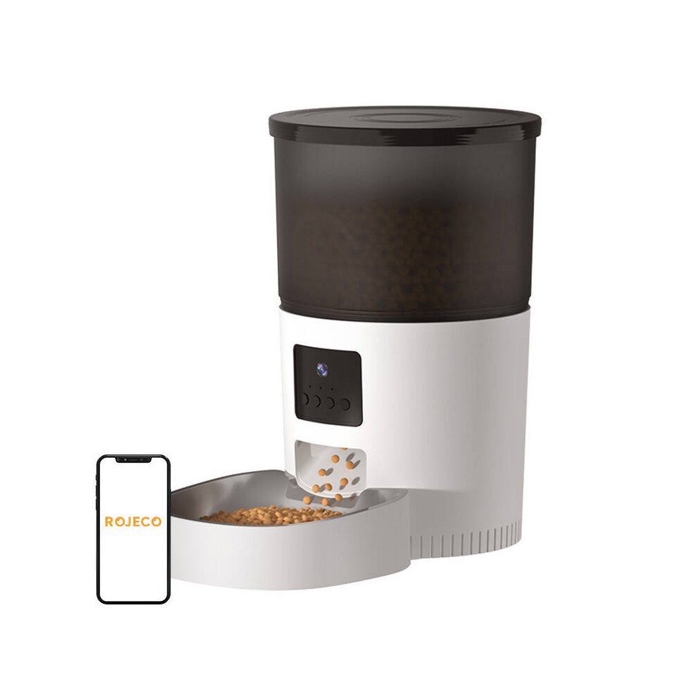 Rojeco 3L Automatic Pet Feeder WiFi with Camera