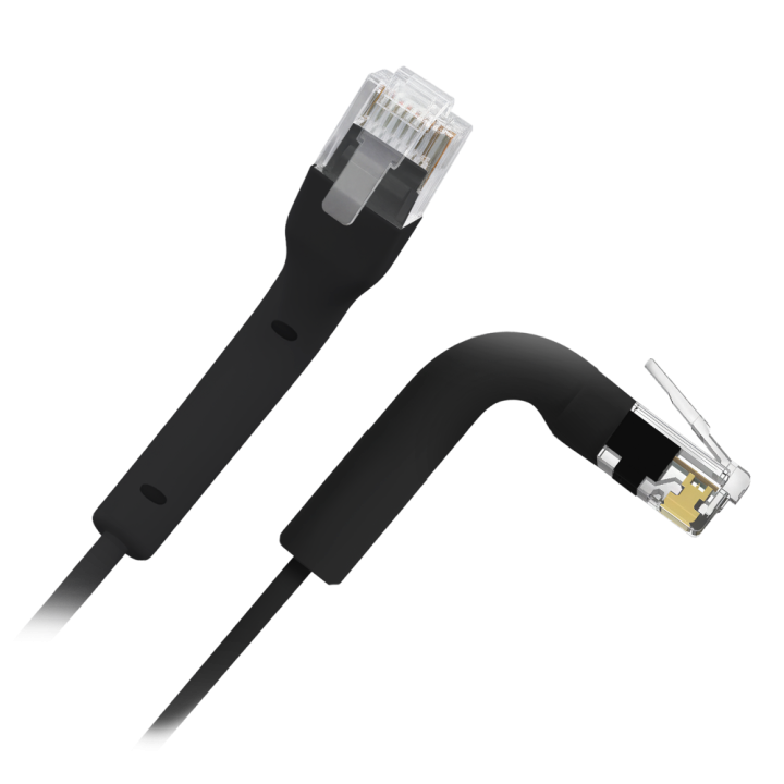 SAFIRE UTP6A-FLEX-3BK Cat6a U/UTP Patch Cable (Black, 3m)