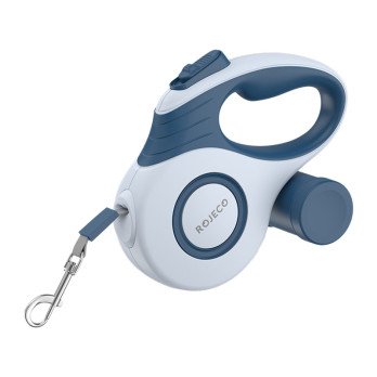 Rojeco A12 5M automatinis istraukiamas pavadelis suniui (melynas)