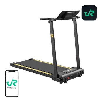 UREVO Foldi Mini sulankstomas elektrinis begimo takelis (juoda ir oranzine)