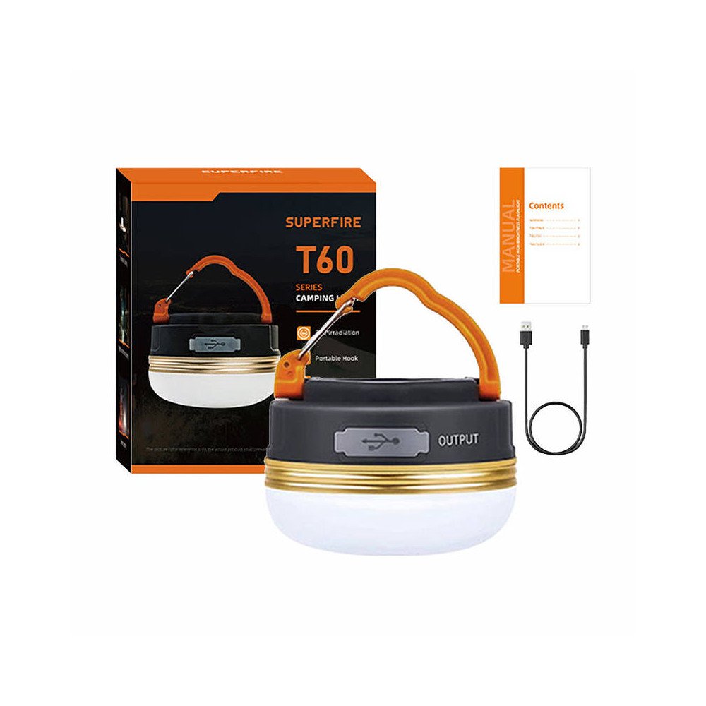 Matkalamp Superfire T60, 2,5W, 1000mAh