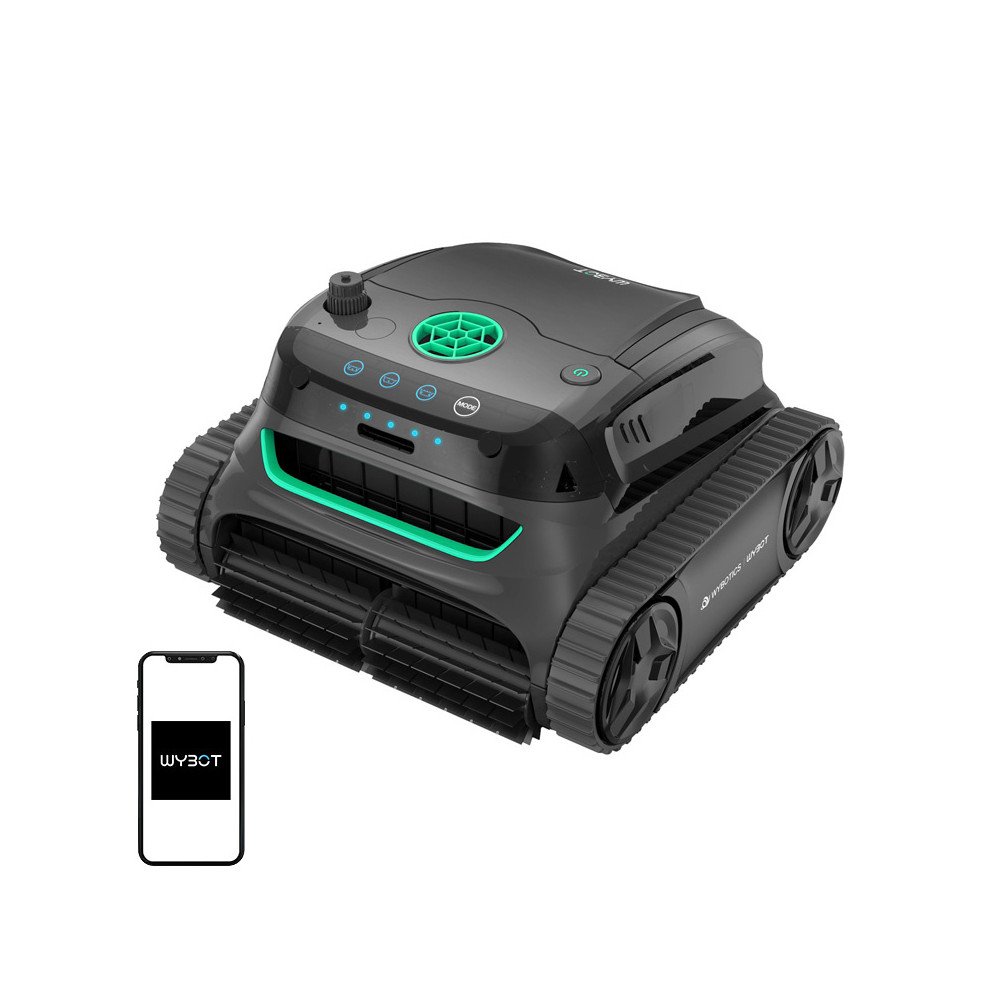 Wybot S2 bezvadu baseina tirisanas robots