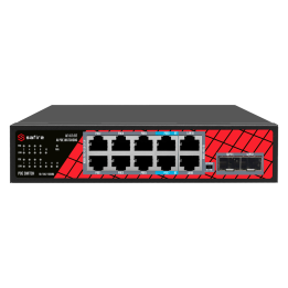 MARCA BLANCA SF-SW1208HIPOE-GMF-120 Managed Gigabit PoE Switch, 11 Ports