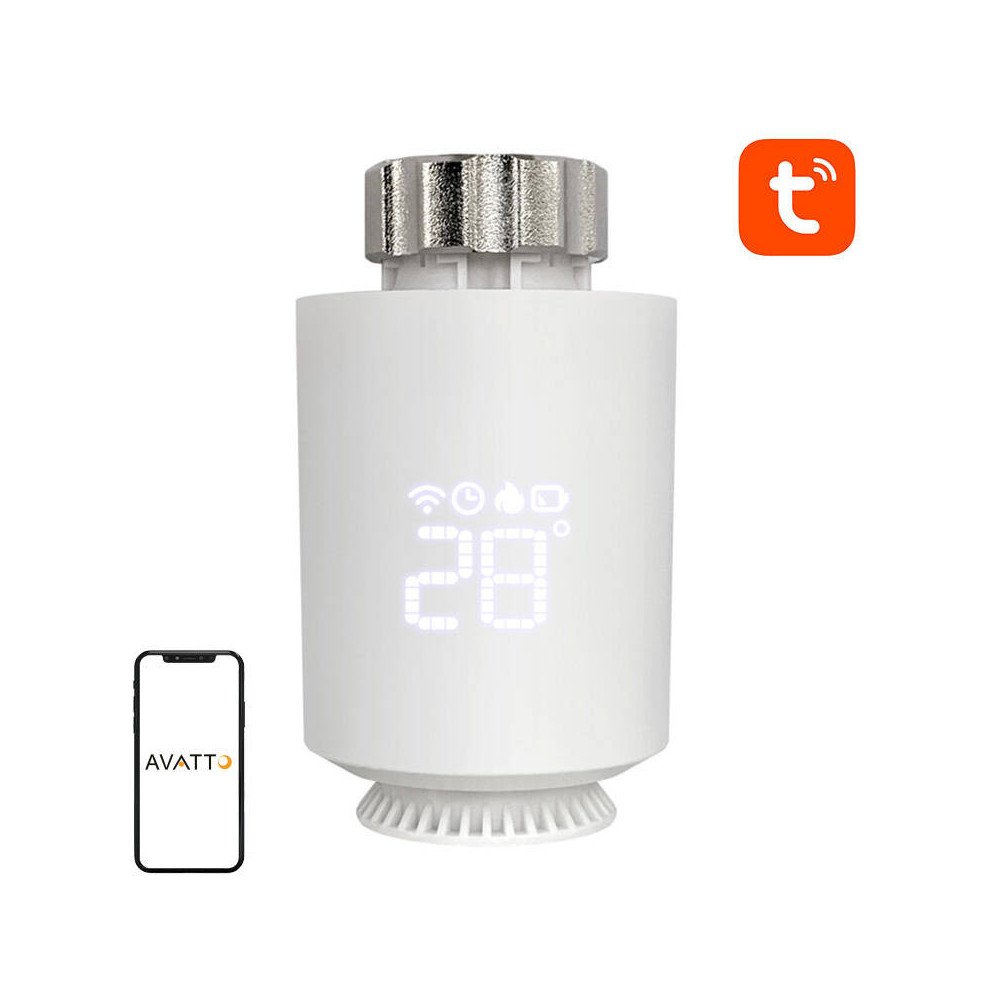 Nutikas termostaadi radiaatori klapp Avatto TRV06 Zigbee 3.0 TUYA