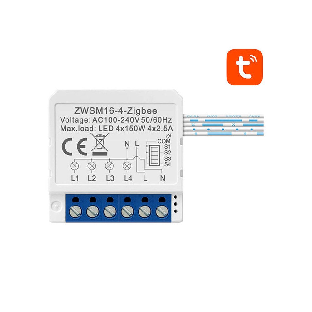 Nutiluliti moodul ZigBee Avatto ZWSM16-W4 TUYA