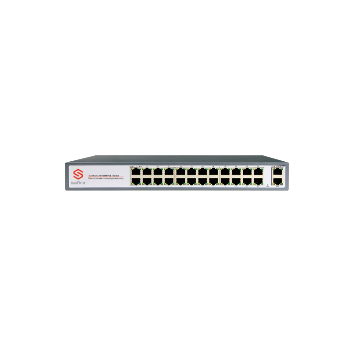 SW2624POE-250W MARCA BLANCA Managed PoE Switch 21 Ports