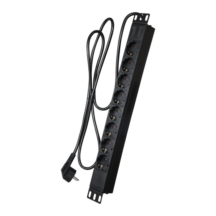 MARCA BLANCA PDU-8P1U 1U 19" statīva PDU 8 kontaktligzdas