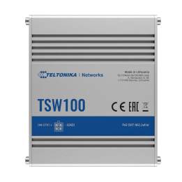 TELTONIKA TK-TSW100 5 portu Gigabit PoE pārvaldāms komutators