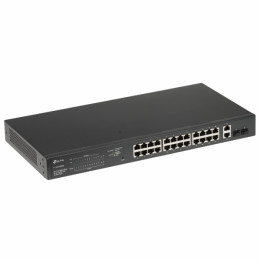 TP-Link TL-SG1428PE 28 portu Gigabit Easy Smart slēdzis ar 24 PoE+ portiem, 250W, 4 SFP sloti, montāžai statīvā