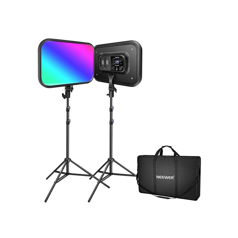 Uudempi sarja RGB168 RGB LED, kaksi lamppua 60W 2500-8500K